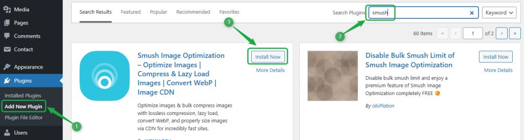 Installing the image plugin