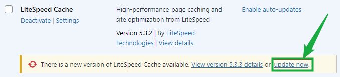 Deactivating a plugin