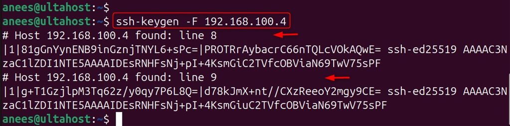 Finding the old host key