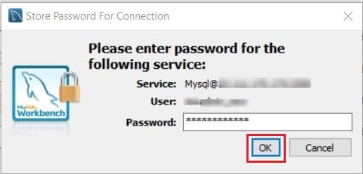 Screenshot: Click Test Connection .