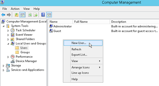 New User Management