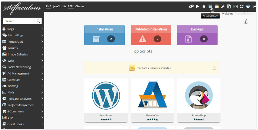 Screenshot: Check Ghost's status. ghost ls This lists your Ghost sites and shows if they are running.