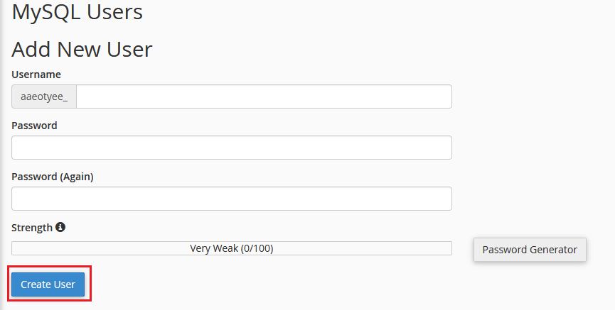 Screenshot: If many users are affected, edit the MySQL config file. It is often /etc/my.cnf or /etc/my