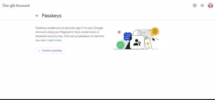 passkey setup