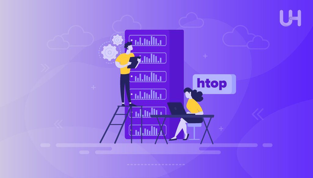 The htop screen