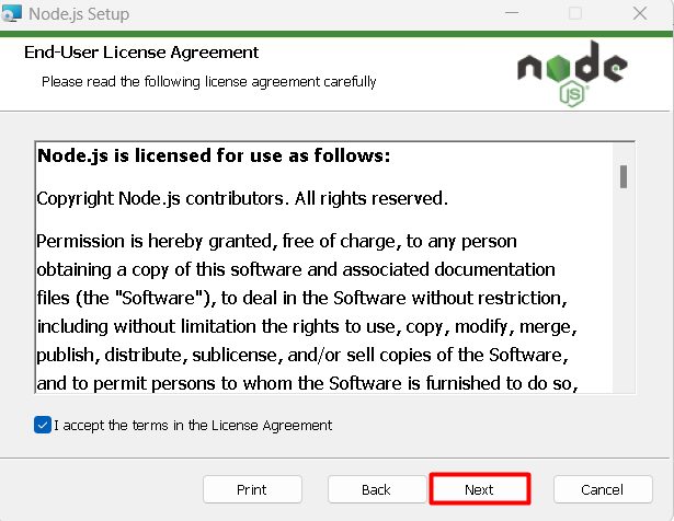 The license agreement