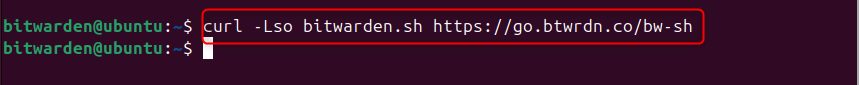 Downloading the Bitwarden script