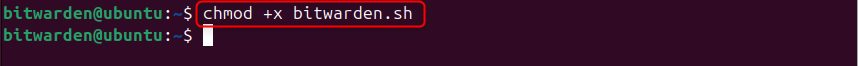 Making the script executable