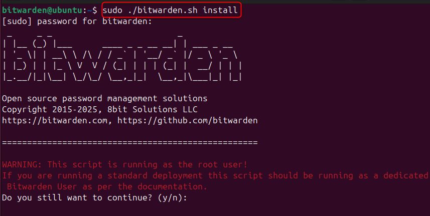 Running the installer