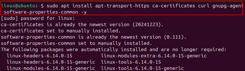 Installing the required packages