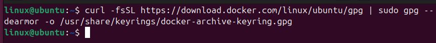 Adding the Docker key