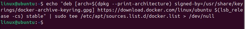 Adding the Docker repository