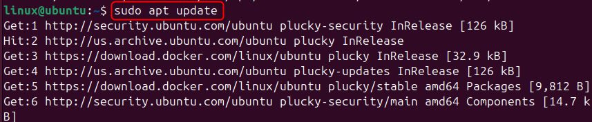 Updating the package list