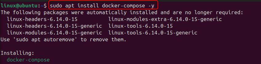 Installing Docker Compose