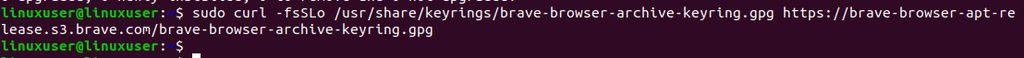 Adding the Brave key
