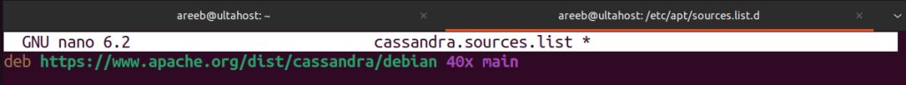 Adding the Cassandra repository