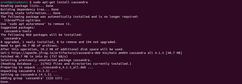 Installing Cassandra