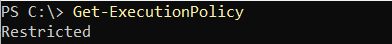 Checking the execution policy