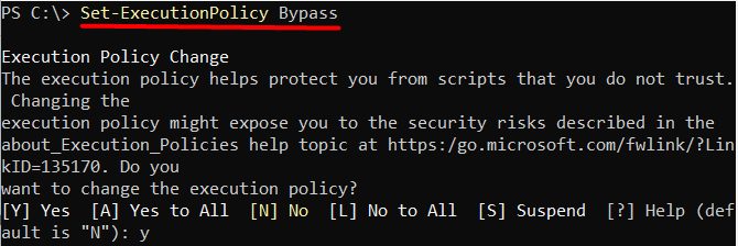 Setting Bypass