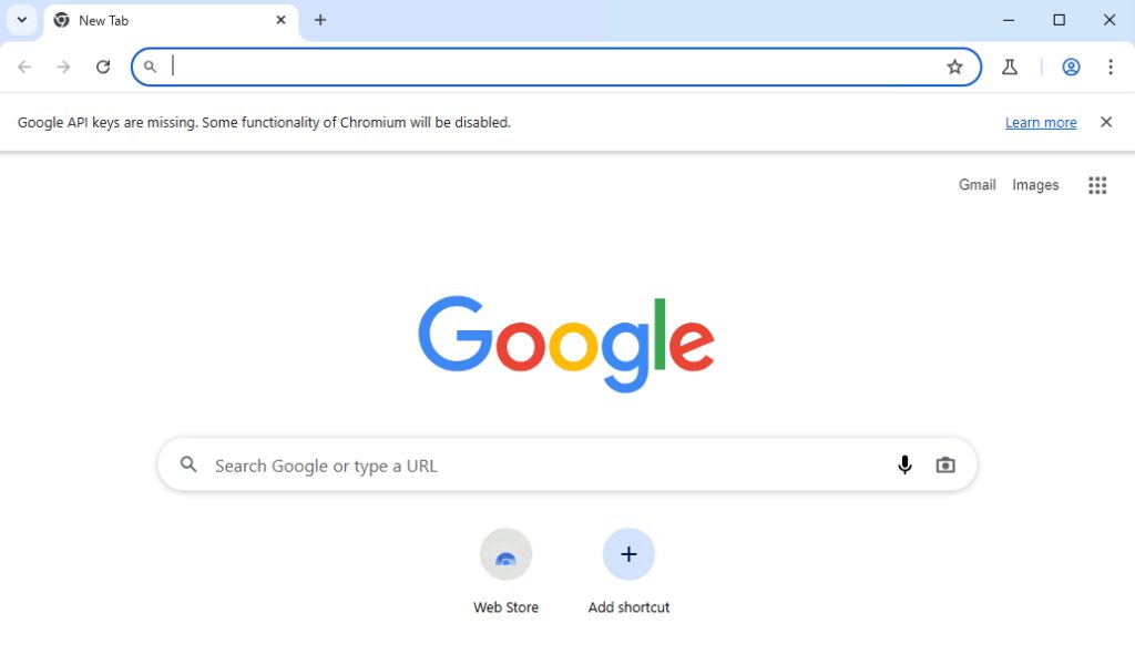 Launching Chromium