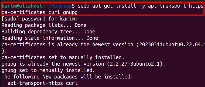 Installing the dependencies