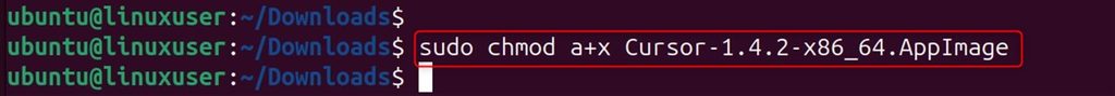Making the AppImage executable