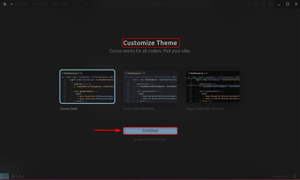 Choosing a theme