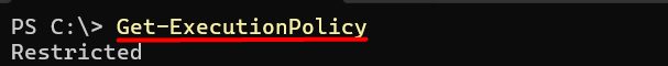 Checking the execution policy