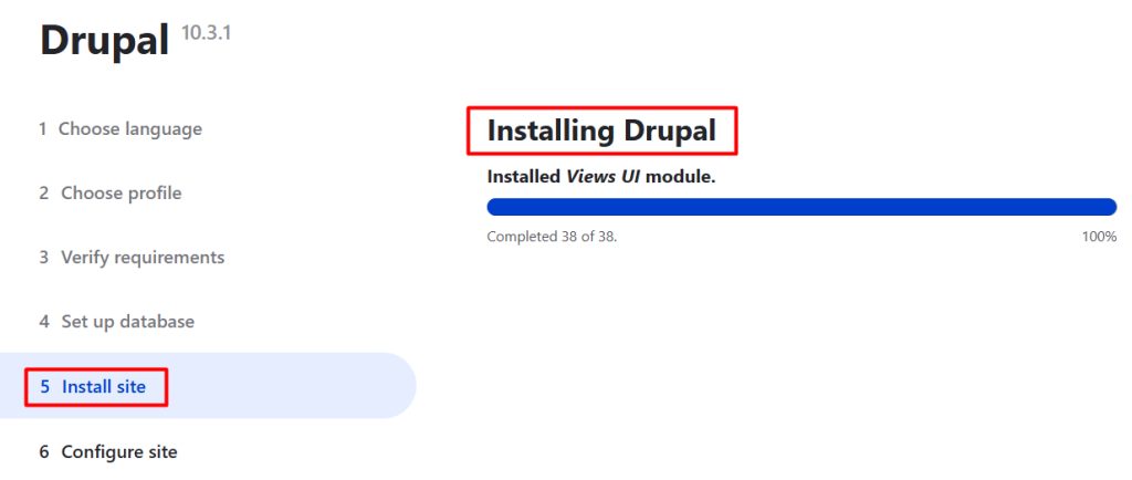 Installing Drupal