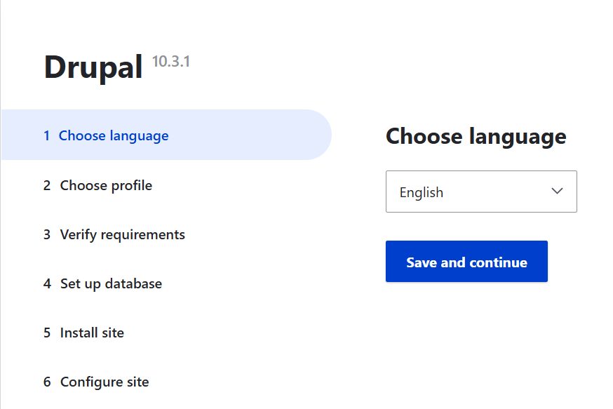 Choosing English as the language