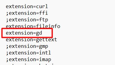 A PHP extension that must be enabled