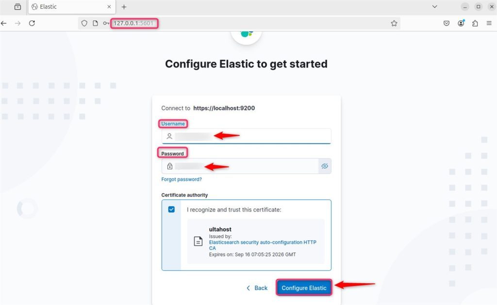 Configuring Kibana