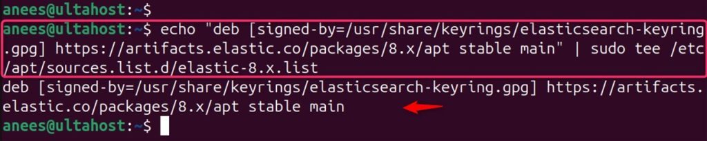 Adding the Elasticsearch repository