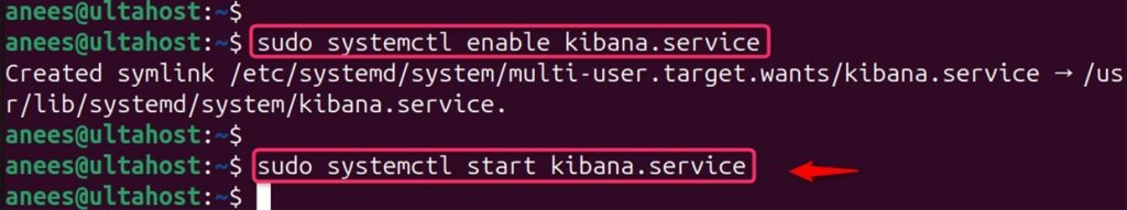 Starting Kibana