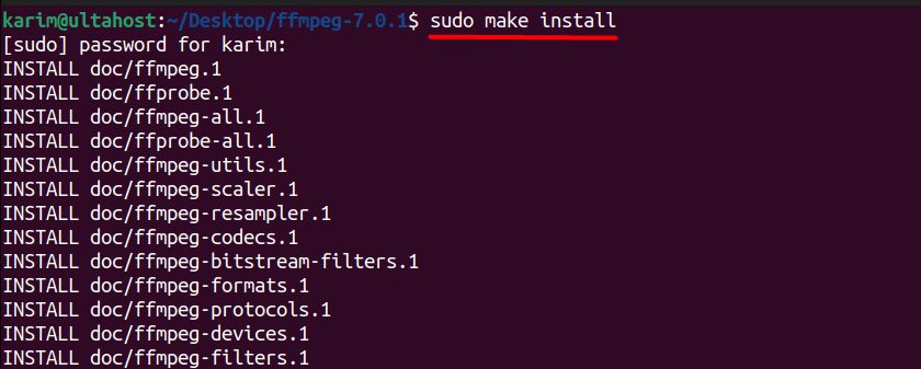 Installing FFmpeg