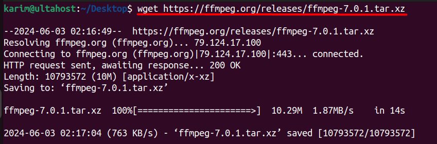Downloading FFmpeg