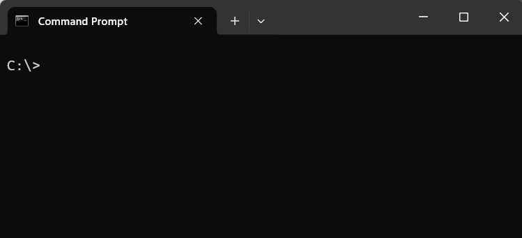Opening Command Prompt