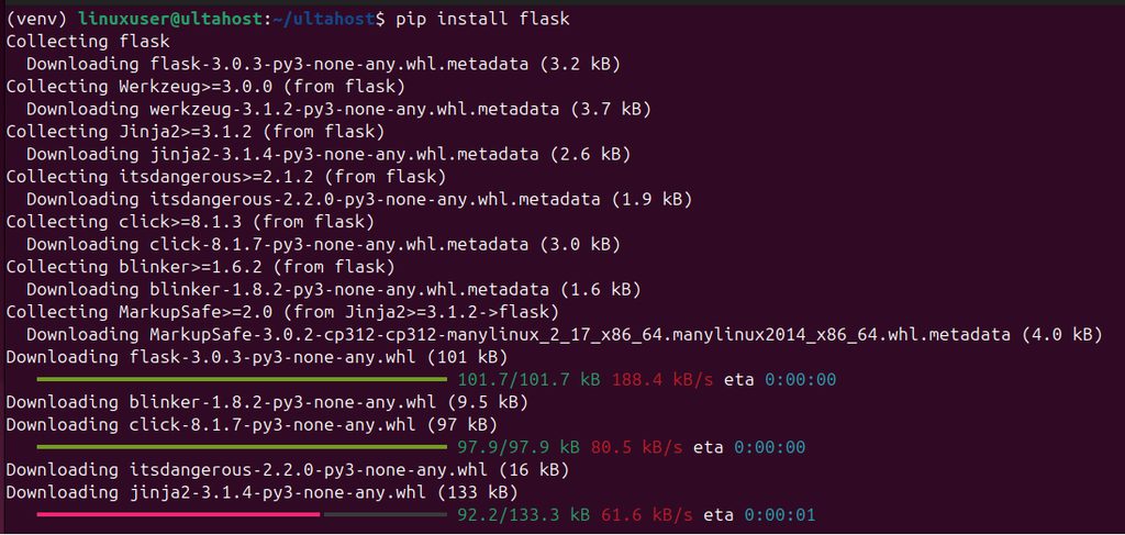 Installing Flask
