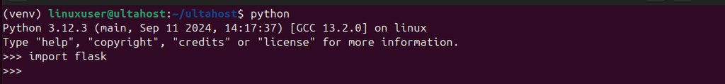 Importing Flask