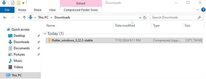 Downloading the Flutter SDK