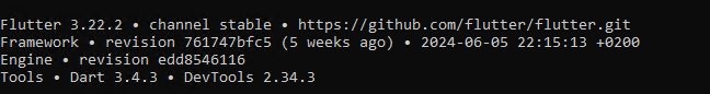 The Flutter version
