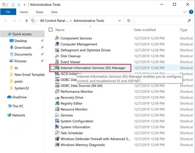 Administrative Tools