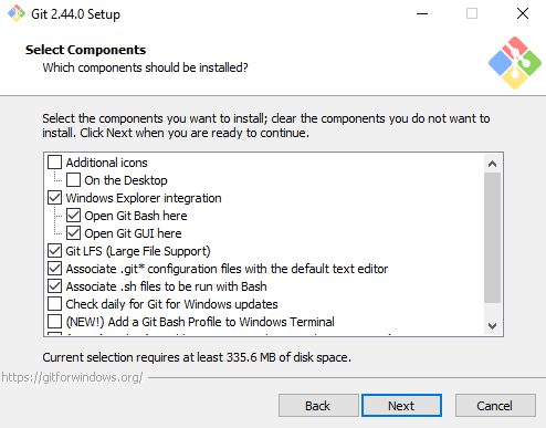 Selecting components