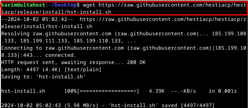 Downloading hst-install.sh
