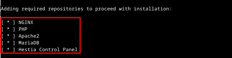 The software to be installed