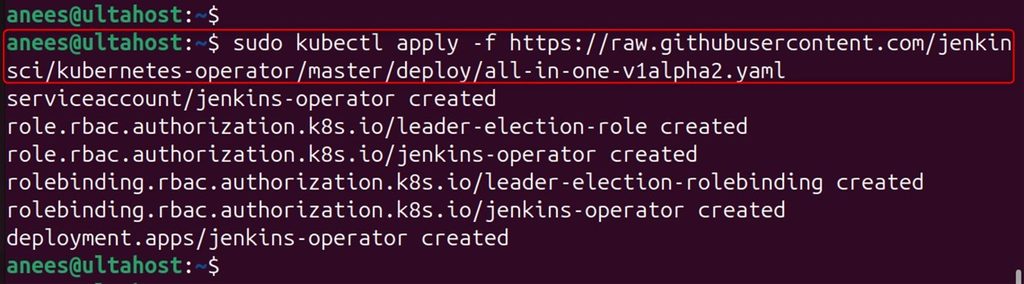 Installing the operator