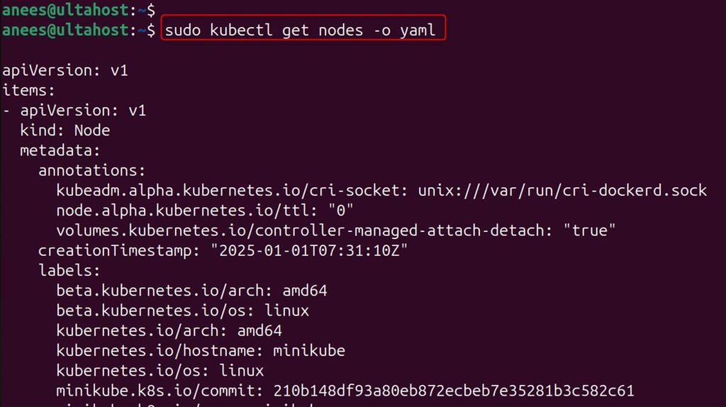 The post-installation status