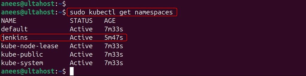 Checking the namespace