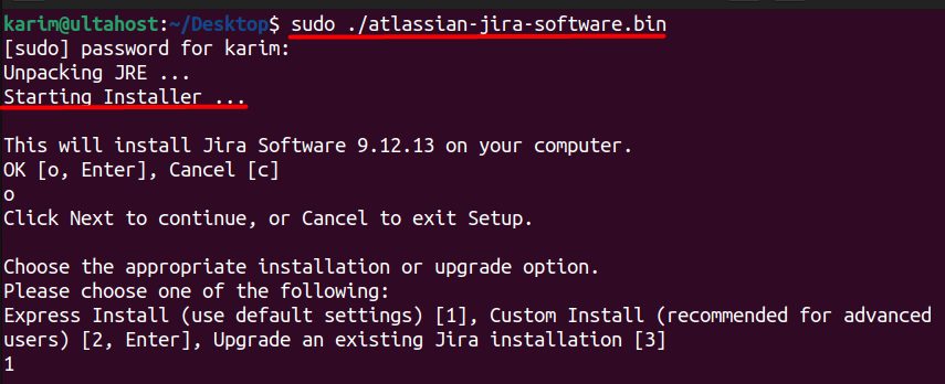 Running the installer