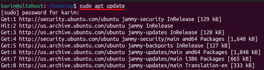 Updating the system